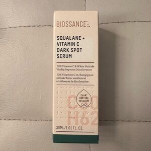 NIB Biossance Squalane & Vitamin C Dark Spot Serum